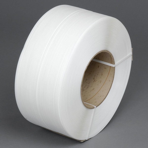 Pac Strapping Machine Grade Polypropylene Strapping, 3/8 W x 12900' L, 8 x 8 Core 38M.25.2212 - main